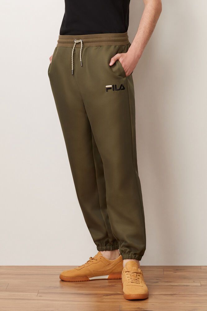 Fila Pants Mens Olive - Jupiter - Philippines 6974012-ON